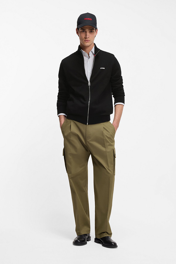 ΠΛΕΚΤΗ ΖΑΚΕΤΑ HUGO - 001 ΜΑΥΡΟ